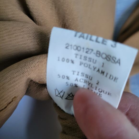 French Y2K Glam genuine Mongolian Fur Ribbed Knit Cardigan XS Heritage Old Money - Picture 13 of 13